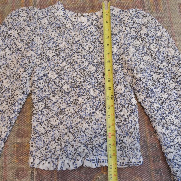 Alex of Bohemia Maisie Domino Smocked Top Size Small - Picture 5 of 6